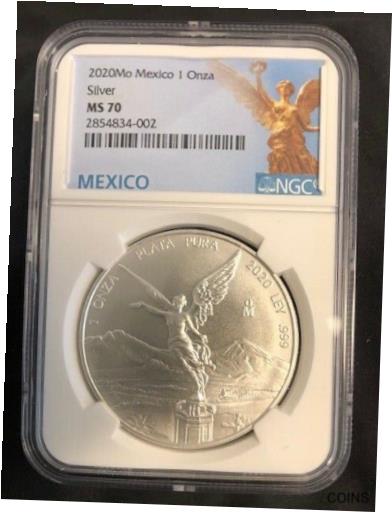 アンティークコイン コイン 金貨 銀貨 [送料無料] 2020 1 oz. Mexican Silver Libertad Coin NGC MS70 Mexico Label