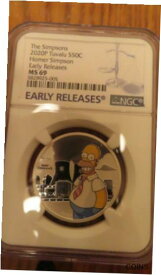 【極美品/品質保証書付】 アンティークコイン コイン 金貨 銀貨 [送料無料] 2020 Tuvalu The Simpsons Homer Simpson 1/2 oz NGC MS 69 Silver Coin .999 Perth