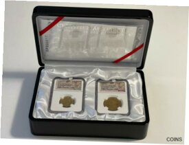 【極美品/品質保証書付】 アンティークコイン 金貨 Magnificent, 2PC SMITHSONIAN-"1838 GOLD FOUNDERS" SET. NGC PF70UC (#125) [送料無料] #got-wr-011117-260