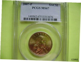 【極美品/品質保証書付】 アンティークコイン コイン 金貨 銀貨 [送料無料] 2007-P SACAGAWEA PCGS MS 67 BUSINESS STRIKE DOLLAR COIN