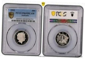 【極美品/品質保証書付】 アンティークコイン コイン 金貨 銀貨 [送料無料] 2003 Australia 10c Coin PCGS PR69DCAM #6721