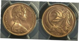 【極美品/品質保証書付】 アンティークコイン コイン 金貨 銀貨 [送料無料] 1969 Two Cent 2c Australia PCGS MS64RD GEM UNC #1804