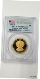 【極美品/品質保証書付】 アンティークコイン 硬貨 2008-S Martin Van Buren 8th President $1 Coin PCGS PR69DCAM First Strike [送料無料] #oct-wr-011131-8455