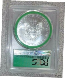 【極美品/品質保証書付】 アンティークコイン コイン 金貨 銀貨 [送料無料] 2014 Silver American Eagle PCGS MS70 Green Slab From Monster Sealed Box (105)