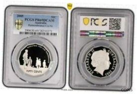 【極美品/品質保証書付】 アンティークコイン コイン 金貨 銀貨 [送料無料] 2005 Australia Remembrance 50c Proof Coin PCGS PR69DCAM