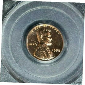 【極美品/品質保証書付】 アンティークコイン コイン 金貨 銀貨 [送料無料] 1958 LINCOLN WHEAT CENT~ PCGS PR67 RD ~BEAUTIFUL COIN~ OLD GREEN HOLDER