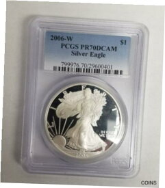 【極美品/品質保証書付】 アンティークコイン コイン 金貨 銀貨 [送料無料] 2006-W $1 AMERICAN SILVER PROOF EAGLE Coin 1 oz .999 PCGS PR70 DCAM (DS605)