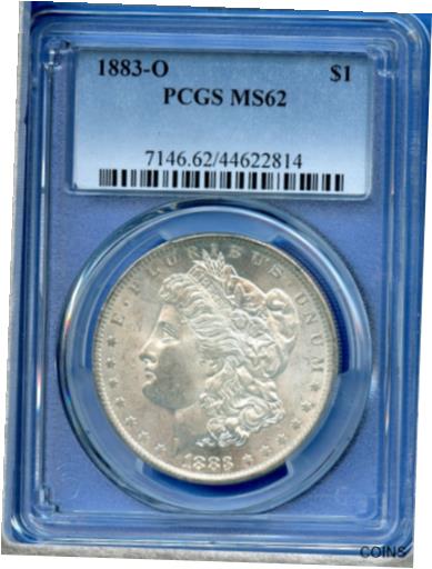 アンティークコイン 銀貨 1883 O PCGS MS62 Morgan Silver Dollar $1 US Mint Coin 1883-O PCGS MS-62 [送料無料] #sct-wr-011145-4791