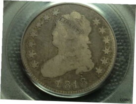 【極美品/品質保証書付】 アンティークコイン コイン 金貨 銀貨 [送料無料] 1818 PCGS G-6 Capped Bust Quarter Nice Coin #2