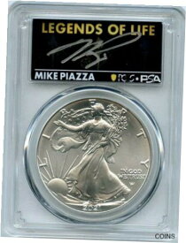 【極美品/品質保証書付】 アンティークコイン コイン 金貨 銀貨 [送料無料] 2021 Type 1 LAST DAY PRODUCTION Silver Eagle LEGENDS LIFE PCGS MS70 MIKE PIAZZA