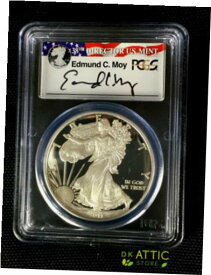 【極美品/品質保証書付】 アンティークコイン コイン 金貨 銀貨 [送料無料] 2011-W $1 Proof Silver Eagle PCGS PR70 Ed Moy Signed Red White and Blue Label