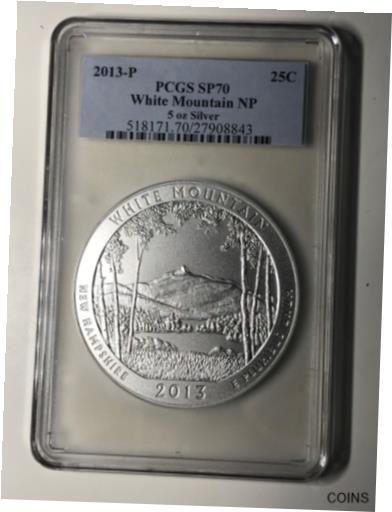  アンティークコイン コイン 金貨 銀貨  [送料無料] 2013-P White Mountain, New Hampshire Oz ATB Silver Quarter PCGS SP70 NP