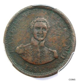 【極美品/品質保証書付】 アンティークコイン コイン 金貨 銀貨 [送料無料] 1847 Hawaii Kamehameha Cent 1C - PCGS VF Details - Rare Certified Coin!