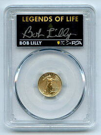 【極美品/品質保証書付】 アンティークコイン コイン 金貨 銀貨 [送料無料] 2022 $5 American Gold Eagle 1/10 oz PCGS PSA MS70 Legends of Life Bob Lilly