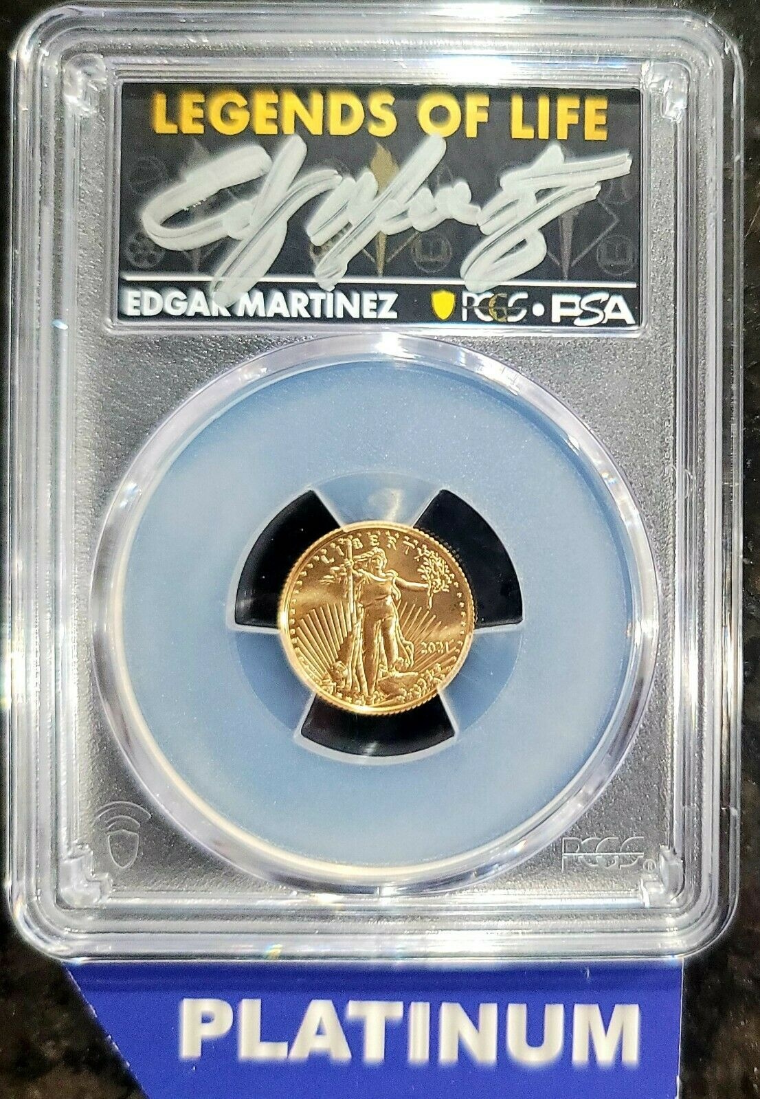アンティークコイン コイン 金貨 銀貨 [送料無料] 2021 $5 American Gold Eagle Type 2 PCGS PSA MS70 Legends of Life Edgar Martinez