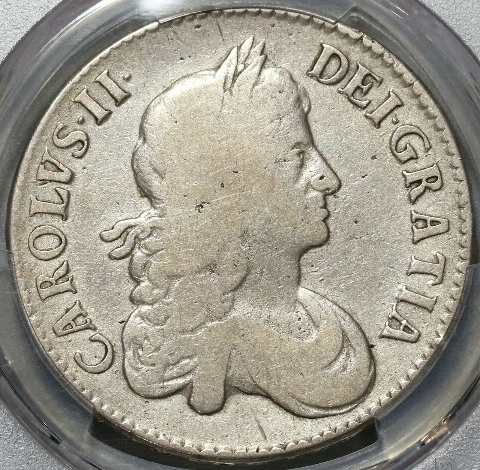  アンティークコイン コイン 金貨 銀貨  [送料無料] 1671 PCGS VG 10 Charles II Crown Rare Legend Error Great Britain Coin (20020801C