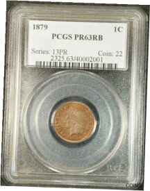 【極美品/品質保証書付】 アンティークコイン コイン 金貨 銀貨 [送料無料] 1879 Indian Head Proof Cent PCGS PR63 RB 2325.63/40002001 Exquisite Coin Rare