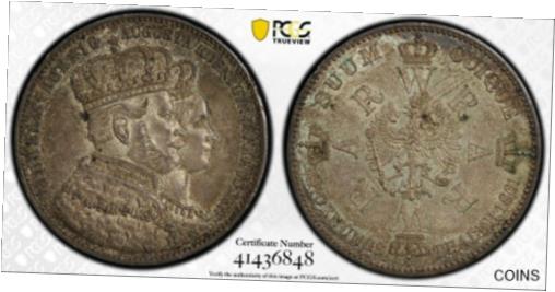  アンティークコイン コイン 金貨 銀貨  [送料無料] 1861-A Prussia One (1) Thaler PCGS MS 63 Coronation KM-488 Witter Coin
