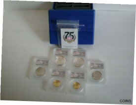 【極美品/品質保証書付】 アンティークコイン 2014 BASEBALL HOF 6 COIN COLLECTION-GOLD,SILVER,CLAD PCGS 70 +BONUS [送料無料] #cct-wr-011201-1817