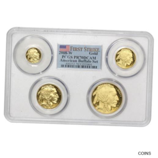 アンティークコイン 金貨 Set of 4 2008-W Gold Buffalos PCGS