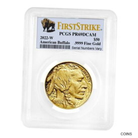 【極美品/品質保証書付】 アンティークコイン 金貨 2022-W 1 oz $50 Proof Gold American Buffalo PCGS PF 69 FS (Buffalo Label) [送料無料] #got-wr-011201-2913