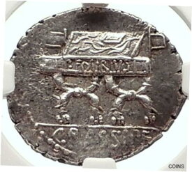 【極美品/品質保証書付】 アンティークコイン 銀貨 Roman Republic 84BC Rome Authentic Ancient Silver Coin CYBELE & CHAIR NGC i69794 [送料無料] #sct-wr-011201-5388