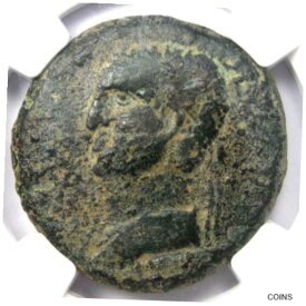 【極美品/品質保証書付】 アンティークコイン 硬貨 Armenia King Aristobulus AE 25 Coin (Nero, Jewish War, 66 AD) - NGC Choice Fine [送料無料] #oct-wr-011201-5715