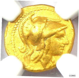 【極美品/品質保証書付】 アンティークコイン 金貨 Alexander the Great III AV Quarter Stater Gold Coin 336-323 BC. Certified NGC VF [送料無料] #gct-wr-011201-5758