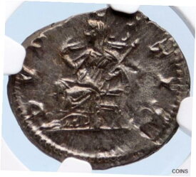 【極美品/品質保証書付】 アンティークコイン コイン 金貨 銀貨 [送料無料] JULIA MAESA Elagbalus Grandmother OLD Silver Roman Coin Pudicitia NGC i63184