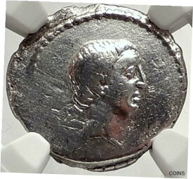 【極美品/品質保証書付】 アンティークコイン コイン 金貨 銀貨 [送料無料] Roman Republic 42BC Praetor Livineius Regulus Praefect Silver Coin NGC i68785
