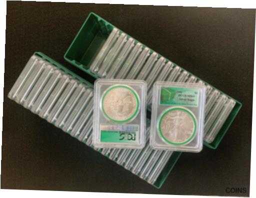 【極美品/品質保証書付】 アンティークコイン 銀貨 1986-2021, 37-coin, PCGS MS69, American Silver Eagle Set. Free shipping [送料無料] #sct-wr-011201-85：金銀プラチナ ワールドリソース