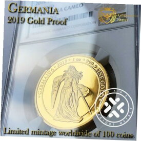 【極美品/品質保証書付】 アンティークコイン 金貨 2019 GERMANIA NGC PROOF 70 ULTRA CAMEO 1 OZ PURE 999.9 GOLD COIN [送料無料] #gct-wr-011201-8988