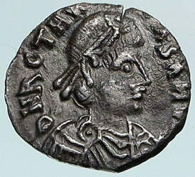 【極美品/品質保証書付】 アンティークコイン コイン 金貨 銀貨 [送料無料] VANDALS King Thrasamund Authentic Ancient Silver Roman STYLE Coin NGC i85050