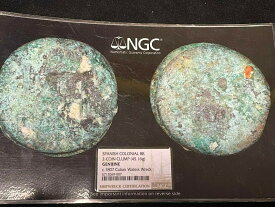 【極美品/品質保証書付】 アンティークコイン コイン 金貨 銀貨 [送料無料] SPAINISH COLONIAL 8 REALES 2-COIN CLUMP NGC #5712069007