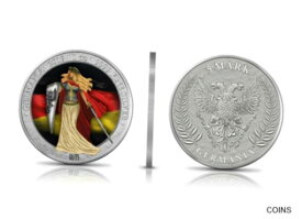 【極美品/品質保証書付】 アンティークコイン コイン 金貨 銀貨 [送料無料] 2019 Germania 5 Mark 1oz .999 fine Silver Bullion Coin Collectors editions