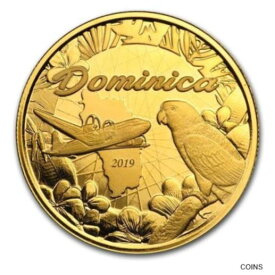 【極美品/品質保証書付】 アンティークコイン コイン 金貨 銀貨 [送料無料] 2019 Dominica 1 oz Gold Sisserou Parrot BU - SKU#197529