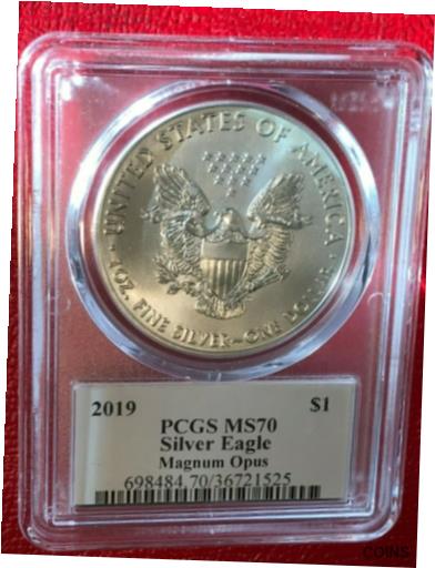 アンティークコイン コイン 金貨 銀貨 [送料無料] PCGS MS70 MAGNUM OPUS LEGACY COLLECTION 2019 SILVER AMERICAN EAGLE-FEB111のサムネイル