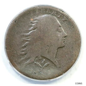 【極美品/品質保証書付】 アンティークコイン 硬貨 1793 S-10 R-4 ANACS G 4 Wreath Large Cent Coin 1c [送料無料] #ocf-wr-011272-2158