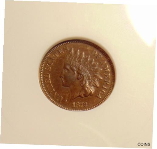 アンティークコイン コイン 金貨 銀貨 [送料無料] 1872 Indian Cent - Scarce KEY Date - ANACS AU58 -Pretty AU+ Coin - FREE SHIPPINGのサムネイル