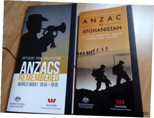 アンティークコイン コイン 金貨 銀貨 [送料無料] 2015 20c Anzacs Remembered and 2016 ANZAC to Afghanistan--- 14-Coins Collection 1