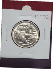 【極美品/品質保証書付】 アンティークコイン コイン 金貨 銀貨 [送料無料] 1972 Twenty Cent 20 cent Australia Uncirculated