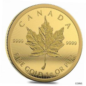 【極美品/品質保証書付】 アンティークコイン コイン 金貨 銀貨 [送料無料] 2022 CANADA 50c MAPLEGRAM One Fine Gram Gold Maple Leaf Coin in Certified Card