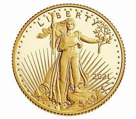 【極美品/品質保証書付】 アンティークコイン コイン 金貨 銀貨 [送料無料] American Eagle 2021 One-Tenth Ounce Gold Proof Coin - 21EEN