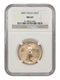 【極美品/品質保証書付】 アンティークコイン コイン 金貨 銀貨 [送料無料] 2007 Gold Eagle $25 NGC MS69 - American Gold Eagle AGE