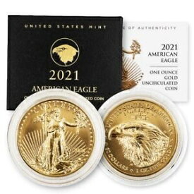 【極美品/品質保証書付】 アンティークコイン 金貨 2021-W 1 oz Burnished Gold American Eagle Type 2 $50 OGP [送料無料] #gof-wr-011749-5101