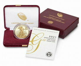 【極美品/品質保証書付】 アンティークコイン 金貨 US Mint One Ounce Proof Gold American Eagle 2021-W 21EB *In Hand* [送料無料] #gof-wr-011749-5776