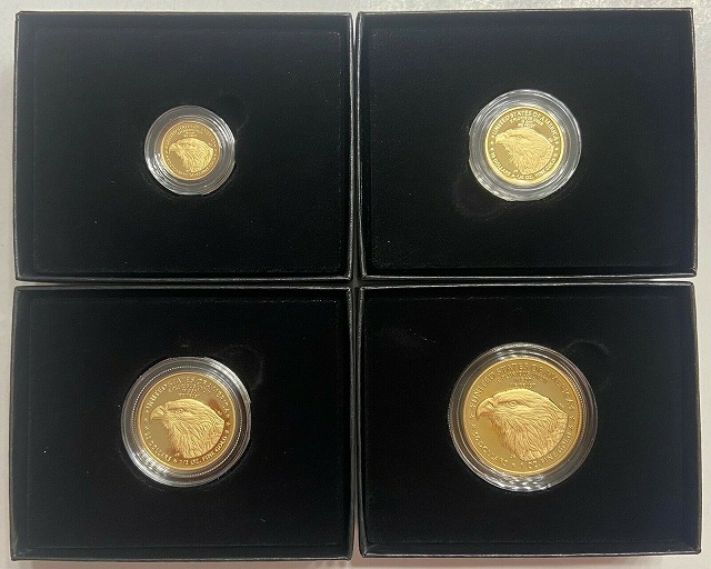 アンティークコイン 金貨 2021-W (Type-2) 4-Coin Proof American Gold Eagle Set With Boxes & COA´s [送料無料] #gcf-wr-011749-6090のサムネイル