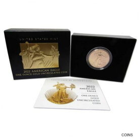 【極美品/品質保証書付】 アンティークコイン 金貨 2022 W American Eagle 1 oz .9167 Gold $50 Uncirculated Coin Collectible OGP COA [送料無料] #gcf-wr-011749-77