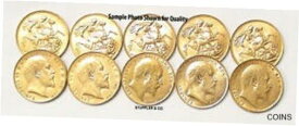 【極美品/品質保証書付】 アンティークコイン 金貨 Lot of 10 King Edward VII Pre-1933 BRITISH GOLD SOVEREIGNS England coins [送料無料] #gcf-wr-011753-131