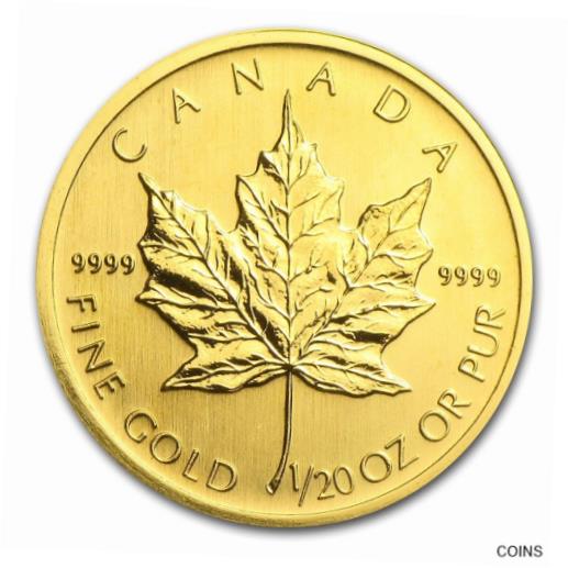アンティークコイン コイン 金貨 銀貨 [送料無料] 2005 Canada 1/20 oz Gold Maple Leaf BU - SKU#84320のサムネイル